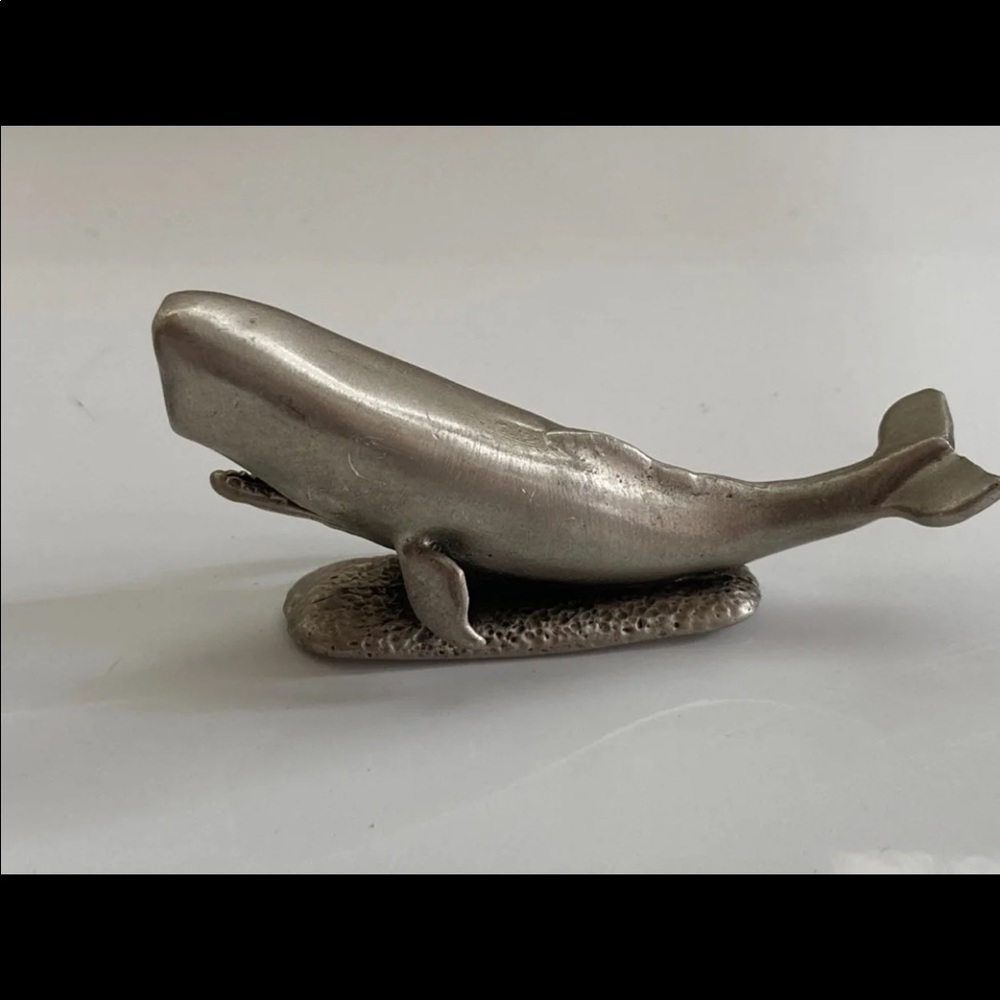 Set of Pewter whales - Picture 2 of 12